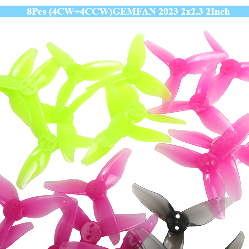 8 Piezas (4CW+4CCW) GEMFAN 202 - Drone Racing Gate reseña y precio